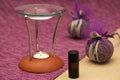 Lavender Essence with flowers Royalty Free Stock Photo