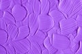 Lavender face cream mask texture close up. Brush strokes. Selective focus. Abstract violet background Royalty Free Stock Photo