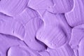 Lavender face cream mask texture close up. Brush strokes. Selective focus. Abstract background Royalty Free Stock Photo