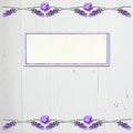 Lavender Floral Scrapbook FRONTPAGE Background with White Wood