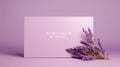 Lavender Flowers For Receissse Shop: Crisp Graphic Design With Rembrandtesque Style
