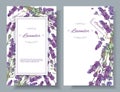 Lavender flowers banners