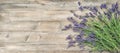 Lavender flowers rustic wooden background Vintage picture Royalty Free Stock Photo