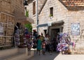 Lavender fragrant souvenir shop in Jelsa on Hvar, Croatia