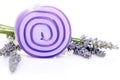 Lavender glycerin soap Royalty Free Stock Photo