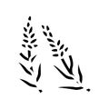 lavender herb glyph icon vector illustration