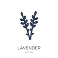 Lavender icon. Trendy flat vector Lavender icon on white background from nature collection Royalty Free Stock Photo