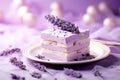 Lavender Infused Delight tasty dessert background