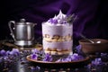 Lavender Infused Delight tasty dessert background
