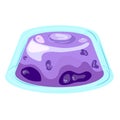 Lavender jelly. Vector illustration Royalty Free Stock Photo