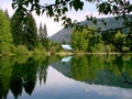 Lavender Lake Reflection Royalty Free Stock Photo