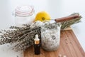 Lavender and Lemon Bath Salt set Royalty Free Stock Photo