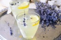 Lavender Lemonade, Refreshing Drink Royalty Free Stock Photo