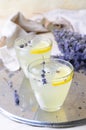 Lavender Lemonade, Refreshing Drink Royalty Free Stock Photo
