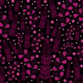 Lavender Nights-Love in Parise Seamless Repeat Pattern Background