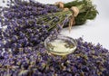 Lavender products and bouquet Royalty Free Stock Photo