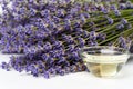 Lavender products and bouquet Royalty Free Stock Photo