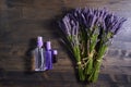 Lavender products and bouquets Royalty Free Stock Photo