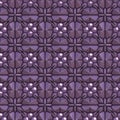 Lavender purple pearl carving ceramic mosaic metal paper stone origami wood polygon ornament 3D seamless texture
