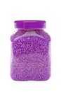 Lavender salt in jar Royalty Free Stock Photo