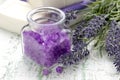 Lavender sea salt Royalty Free Stock Photo