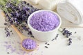 Lavender sea salt Royalty Free Stock Photo