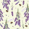 Lavender seamless pattern