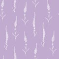 Lavender seamless pattern. Perfect for wallpapers, web page backgrounds, surface textures, textile. Royalty Free Stock Photo