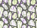 Lavender Seamless pattern. Wild lilac flowers and geometric spots. plant on dark background. Vector flat grass lavender Royalty Free Stock Photo