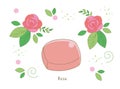 Organic rose soap - With rose Flower image