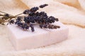 Lavender soap Royalty Free Stock Photo