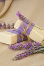 Lavender soap Royalty Free Stock Photo