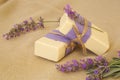 Lavender soap Royalty Free Stock Photo