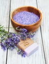 Lavender spa products Royalty Free Stock Photo