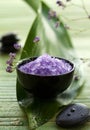 Lavender Spa Salt Royalty Free Stock Photo