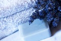 Lavender Spa set - aromatherapy Royalty Free Stock Photo