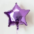 Lavender star shaped foil balloon Royalty Free Stock Photo
