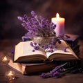 Lavender Symbolism: A Majestic Business Ebook With Purple Lavender And Candles