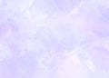 Lavender violet and white watercolor background painting with cloudy distressed texture Royalty Free Stock Photo