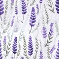 Lavender Watercolor Pattern: Minimalist Background For Rosh Hashanah Plants
