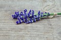 Lavender on a wooden background