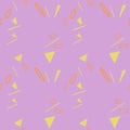 Lavender yellow abstract a geometry pink pattern