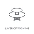 Laver of Washing linear icon. Modern outline Laver of Washing lo