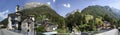 Lavertezzo in Verzasca valley, Ticino, Switzerland panorama Royalty Free Stock Photo