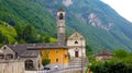 Lavertezzo. Verzasca Valley. Switzerland Alps Royalty Free Stock Photo