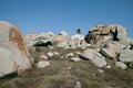 Lavezzi Islands, Corsica, France. Lighthouse on an Island Royalty Free Stock Photo