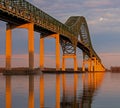 Laviolette Bridge Over The St. Lawrence Seaway Royalty Free Stock Photo