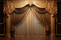 Lavish Luxury curtain. Generate Ai