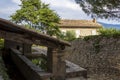 Lavoir, typical historical public laundry place in Crestet, Vaucluse, Provence, France, Europe