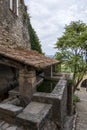 Lavoir, typical historical public laundry place in Crestet, Vaucluse, Provence, France, Europe